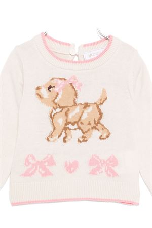 maglione in cotone beige MONNALISA KIDS | 39F60860910290